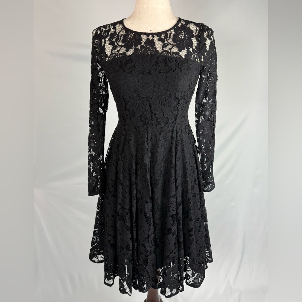 H&M Black Lace Cocktail Dress